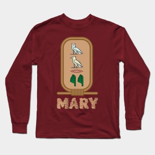 MARY-American names in hieroglyphic letters,  a Khartouch Long Sleeve T-Shirt